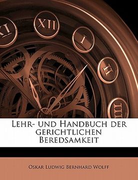 portada Lehr- Und Handbuch Der Gerichtlichen Beredsamkeit (en Alemán)