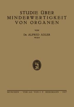 portada Studie über Minderwertigkeit von Organen (German Edition)