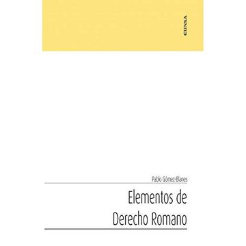 portada Elementos de Derecho Romano (in Spanish)