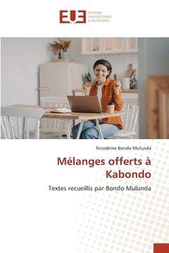 portada Mélanges offerts à Kabondo (en Francés)