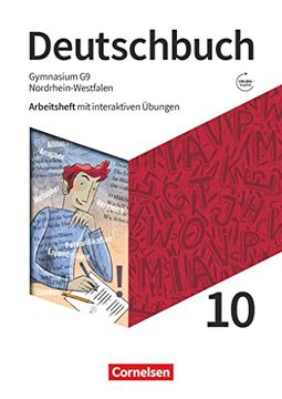 portada Deutschbuch Gymnasium - Nordrhein-Westfalen - Neue Ausgabe - 10. Schuljahr: Arbeitsheft mit Interaktiven Übungen Online - mit Lösungen (en Alemán)