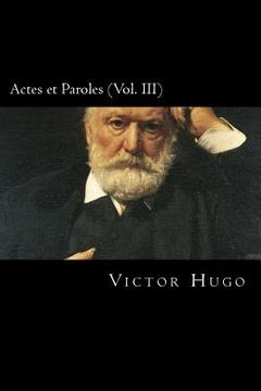 portada Actes et Paroles (Vol. III) (French Edition) (in French)