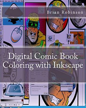 portada Digital Comic Book Coloring With Inkscape (en Inglés)