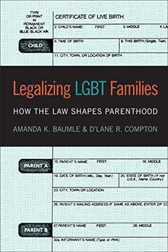 portada Legalizing Lgbt Families: How the law Shapes Parenthood (in English)