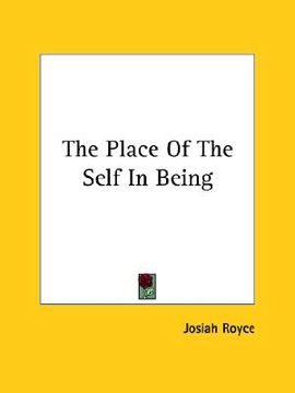 portada the place of the self in being (en Inglés)