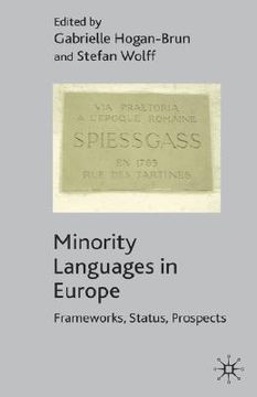 portada minority languages in europe: frameworks, status, prospects (en Inglés)
