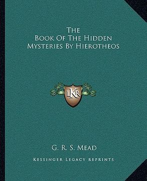portada the book of the hidden mysteries by hierotheos (in English)
