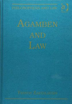 portada Agamben and Law (in English)
