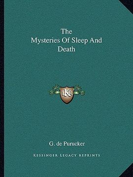 portada the mysteries of sleep and death (en Inglés)