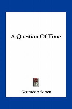 portada a question of time (en Inglés)