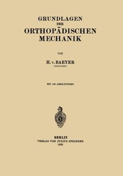 portada Grundlagen der Orthopädischen Mechanik (German Edition)