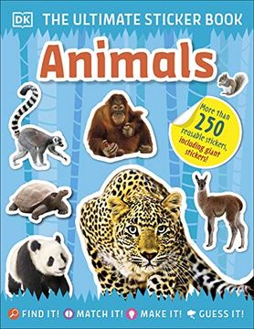 portada Ultimate Sticker Book Animals (en Inglés)
