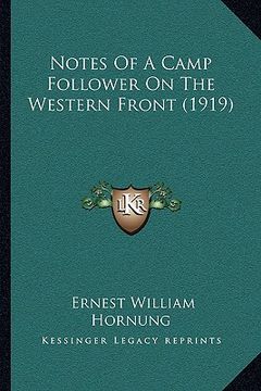 portada notes of a camp follower on the western front (1919) (in English)