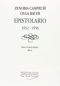 portada Zenobia Camprubã¯Â¿ Â½ Olga Bauer Epistolario 1932-1956