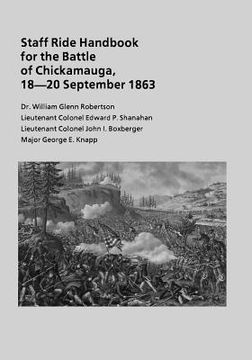 portada Staff Ride Handbook for the Battle of Chickamauga, 18-20 September 1863 (en Inglés)