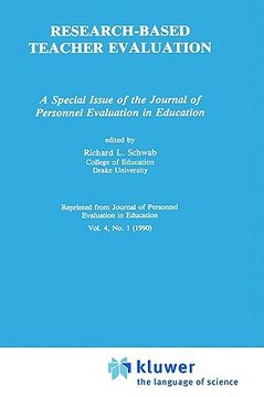 portada research-based teacher evaluation (en Inglés)