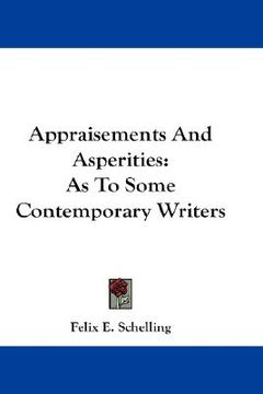 portada appraisements and asperities: as to some contemporary writers (en Inglés)