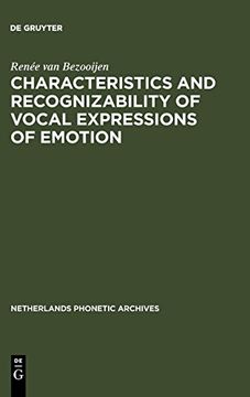 portada Characteristics and Recognizability of Vocal Expressions of Emotion 
