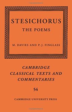 portada Stesichorus: The Poems (Cambridge Classical Texts and Commentaries) (en Inglés)