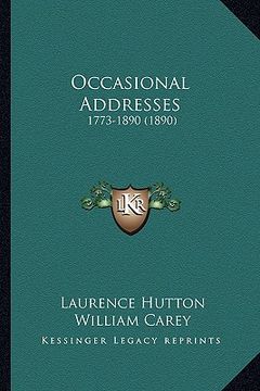 portada occasional addresses: 1773-1890 (1890) (en Inglés)