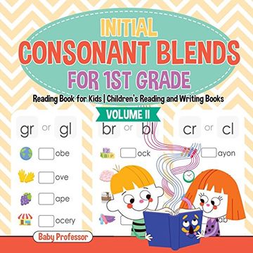 portada Initial Consonant Blends for 1st Grade Volume II - Reading Book for Kids | Children's Reading and Writing Books (en Inglés)