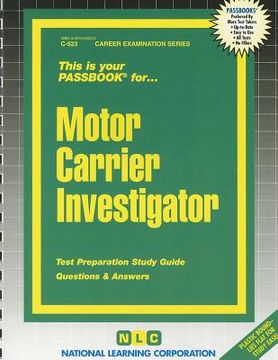 portada motor carrier investigator (en Inglés)