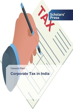 portada Corporate Tax in India (en Inglés)