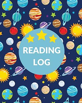 portada Book log for Kids: Reading Not, Record and Organize Book Information, Writing Prompts for Young Readers, Student and Homeschool Reading Tracker 