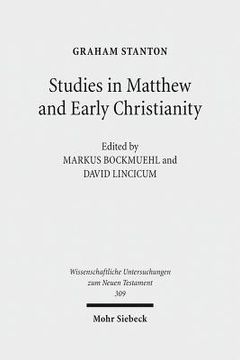 portada Studies in Matthew and Early Christianity (en Inglés)