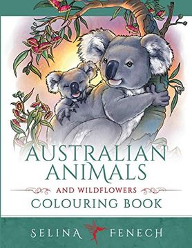 portada Australian Animals and Wildflowers Colouring Book (in English)