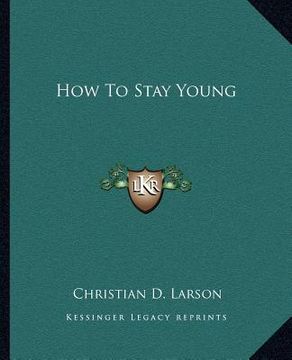 portada how to stay young (in English)