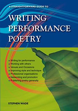 portada Straightforward Guide to Writing Performance Poetry, a (en Inglés)
