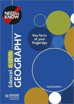 portada Need to Know: Edexcel A-level Geography (Paperback) (en Inglés)