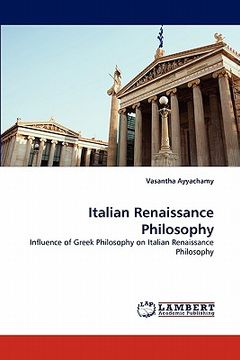 portada italian renaissance philosophy (en Inglés)