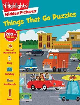 portada Things That go Puzzles (Highlights(Tm) Sticker Hidden Pictures®) (en Inglés)