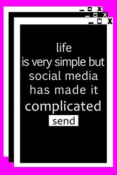 portada Life is Very Simple: Funnu Gift for Anti-Social Media People's 