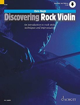 portada Discovering Rock Violin-An Introduction to Rock Style, Techniques, and Improvisation Book with Material Online (en Inglés)