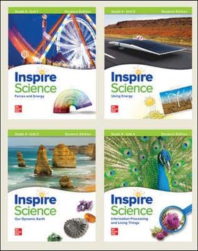 portada Inspire Science Grade 4, Print Student Edition Bundle (Units 1-4) (in English)