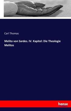 portada Melito von Sardes. IV. Kapitel: Die Theologie Melitos (German Edition)