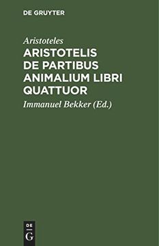 portada Aristotelis de Partibus Animalium Libri Quattuor 