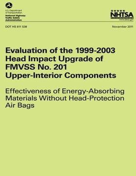 portada Evaluation of the 1999-2003 Head Impact Upgrade of FMVSS No. 201 ? Upper-Interior Components: Effectiveness of Energy- Absorbing Materials Without ... Bags (NHTSA Technical Report DOT HS 811 538)