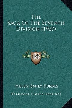 portada the saga of the seventh division (1920) (en Inglés)