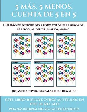 portada Hojas de Actividades Para Niños de 6 Años (Fichas Educativas Para Niños): Este Libro Contiene 30 Fichas con Actividades a Todo Color Para Niños de 5 a 6 Años