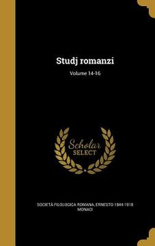 portada Studj romanzi; Volume 14-16 (in Italian)
