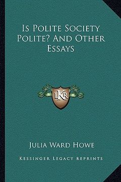 portada is polite society polite? and other essays