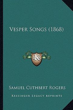 portada vesper songs (1868) (en Inglés)