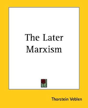 portada the later marxism (en Inglés)