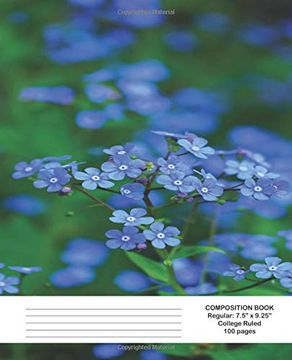 portada Composition Book: Forget me not 