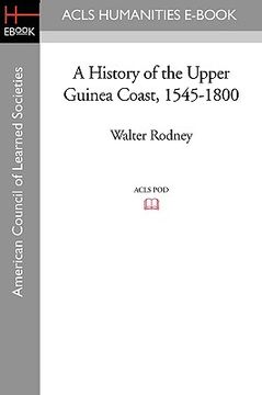 portada a history of the upper guinea coast, 1545-1800 (en Inglés)