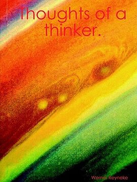 portada thoughts of a thinker. (en Inglés)